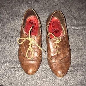 Cognac Brown Oxfords